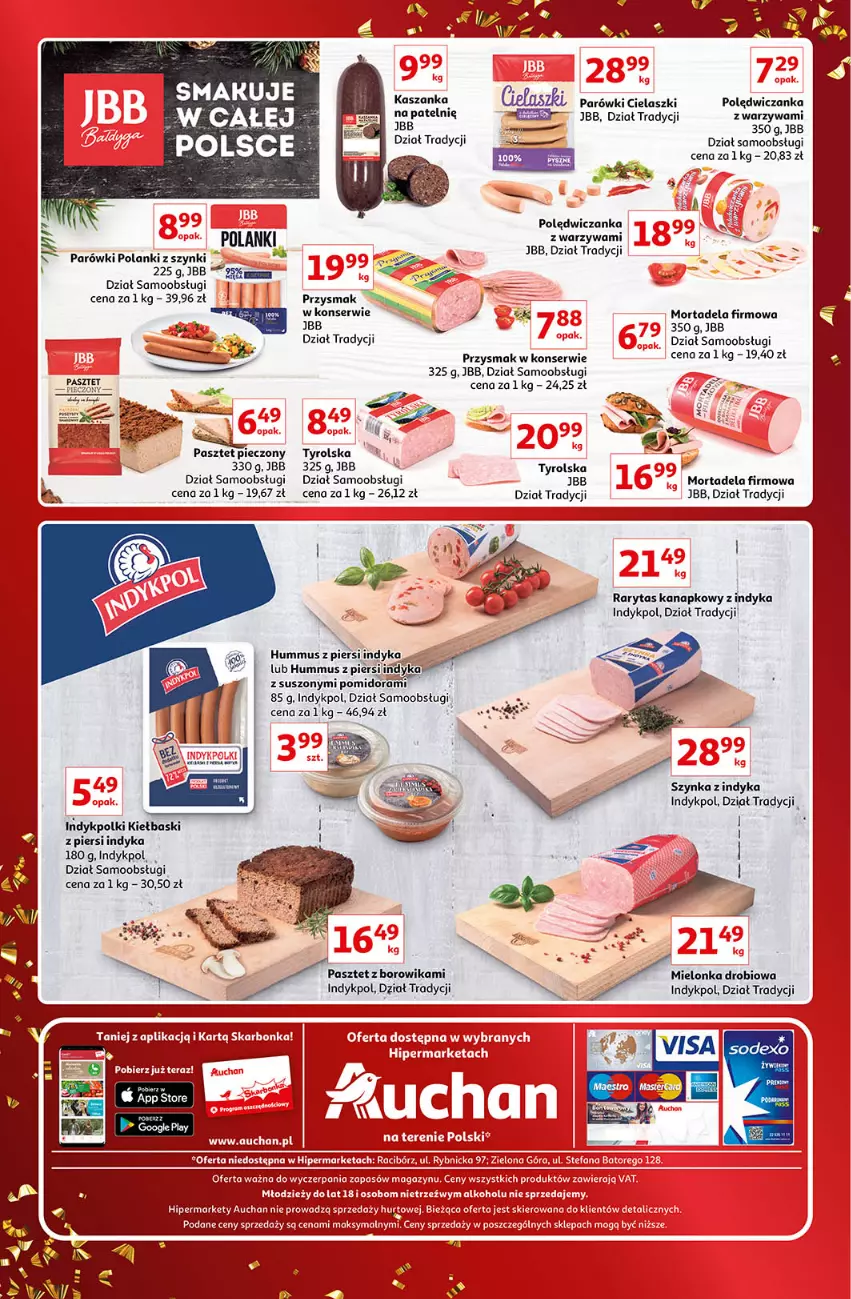 Gazetka promocyjna Auchan - Gazetka Znane Marki Lubiane Auchan - ważna 01.12 do 11.12.2022 - strona 36 - produkty: Hummus, Lanki, Mus, Parówki, Pasztet, Piec, Ser, Szynka, Warzywa