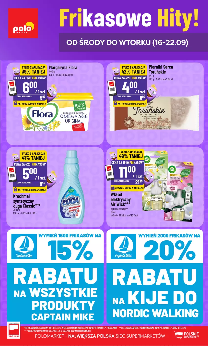 Gazetka promocyjna PoloMarket - Katalog Frikasy - ważna 16.09 do 22.09.2026 - strona 1 - produkty: Air Wick, Flora, Gin, Margaryna, Piernik, Ser, Tera