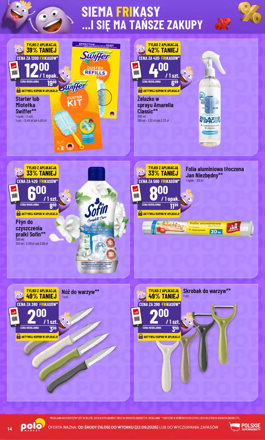 Gazetka promocyjna PoloMarket - Katalog Frikasy - ważna 16.09 do 22.09.2026 - strona 14 - produkty: Folia aluminiowa, Jan Niezbędny, Pralki, Top