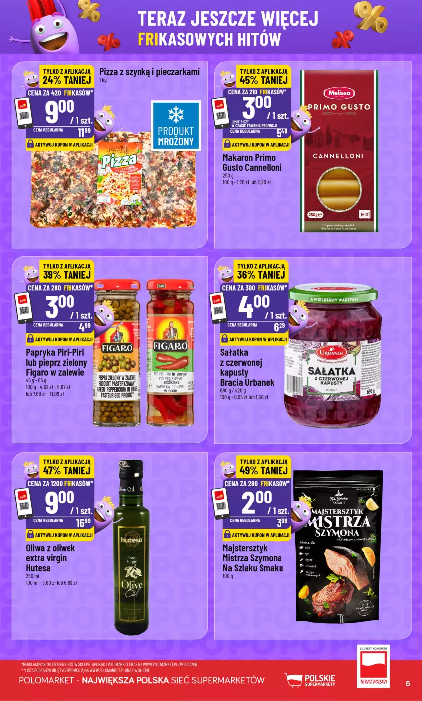 Gazetka promocyjna PoloMarket - Katalog Frikasy - ważna 16.09 do 22.09.2026 - strona 5 - produkty: Gin, Laur, Makaron, Oliwa, Oliwa z oliwek, Papryka, Piec, Pieczarka, Pieprz, Pizza, Sałat, Sałatka, Tera