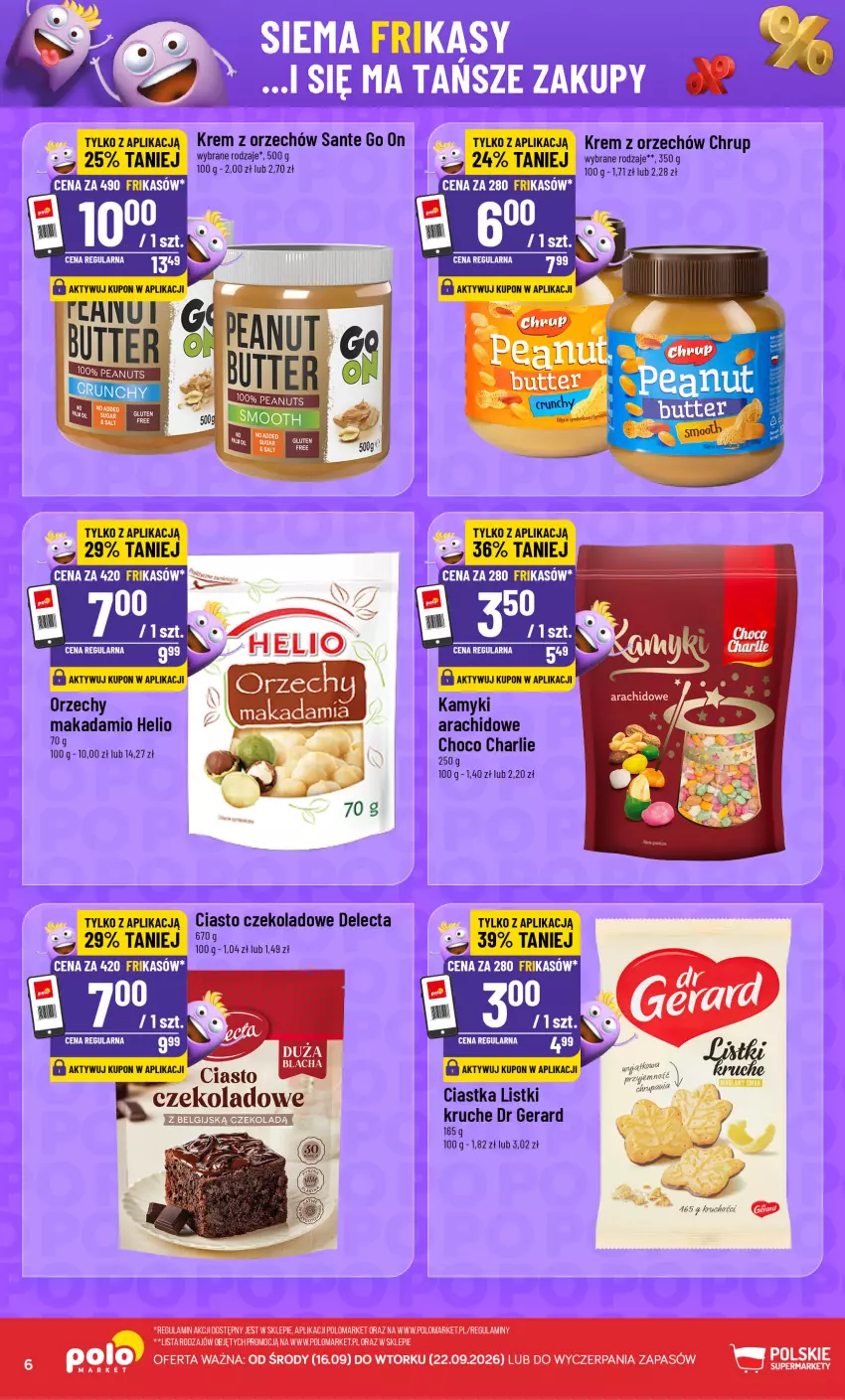 Gazetka promocyjna PoloMarket - Katalog Frikasy - ważna 16.09 do 22.09.2026 - strona 6 - produkty: Ciastka, Ciasto czekoladowe, Delecta, Dr Gerard, Helio, Sante