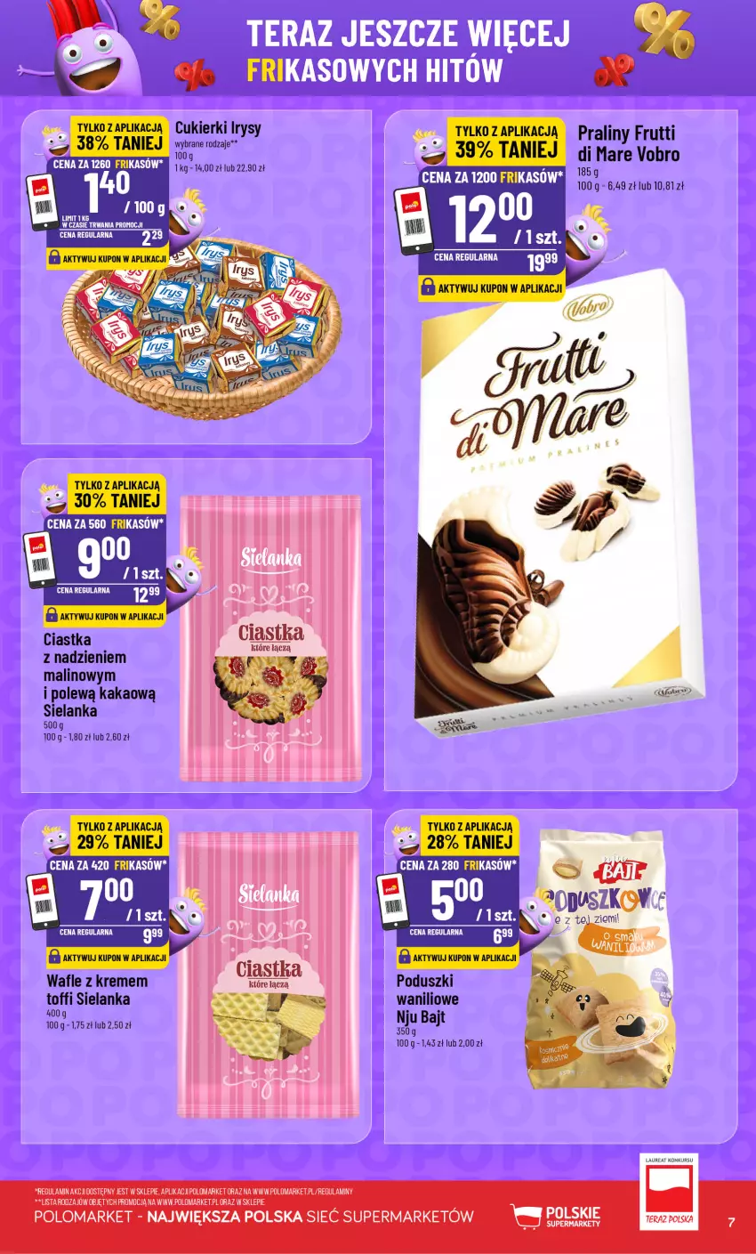 Gazetka promocyjna PoloMarket - Katalog Frikasy - ważna 16.09 do 22.09.2026 - strona 7 - produkty: Ciastka, Cukier, Cukierki, Kakao, LG, Praliny, Tera, Wafle