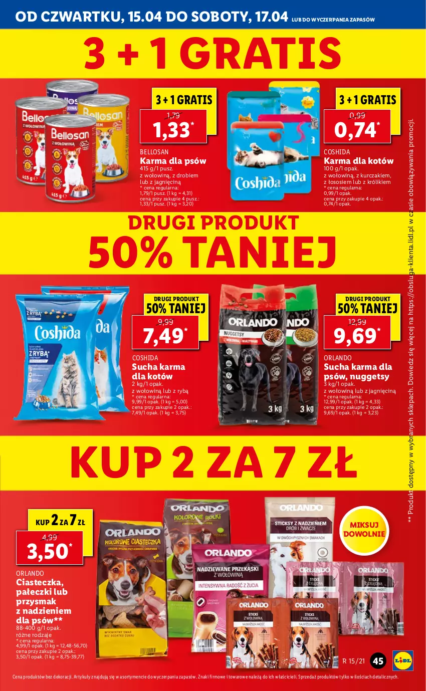 Gazetka promocyjna Lidl - GAZETKA - ważna 15.04 do 17.04.2021 - strona 45 - produkty: Bell, Gra, Królik, Kurczak, Sos, Sucha karma