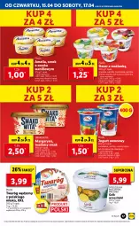 Gazetka promocyjna Lidl - GAZETKA - Gazetka - ważna od 17.04 do 17.04.2021 - strona 17 - produkty: Ser, Por, Smakowita, Twaróg, Jogurt owocowy, Jogurt, Serek, Pilos, Margaryna, Limonka, Owoce, Deser