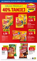 Gazetka promocyjna Lidl - GAZETKA - Gazetka - ważna od 17.04 do 17.04.2021 - strona 29 - produkty: Ketchup, Cebula, Cheddar, Ser, Lajkonik, Papryka, Pizza, Precle, Crunchips, Krakersy, Fa