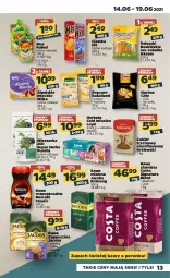 Gazetka promocyjna Netto - Gazetka spożywcza - Gazetka - ważna od 19.06 do 19.06.2021 - strona 13 - produkty: Ciastka, Nescafé, Kawa rozpuszczalna, Ser, Por, Pur, Mus, Gra, Cukier, Kawa ziarnista, Królewski, Beskidzki, Kawa mielona, Kawa, Jacobs Krönung, Fusion, Loyd, Mleczko, Popcorn, Szklanka, Kubuś, Aksam, Cukier trzcinowy, Cappuccino, Jacobs, Herbata, Milka, Bakalland