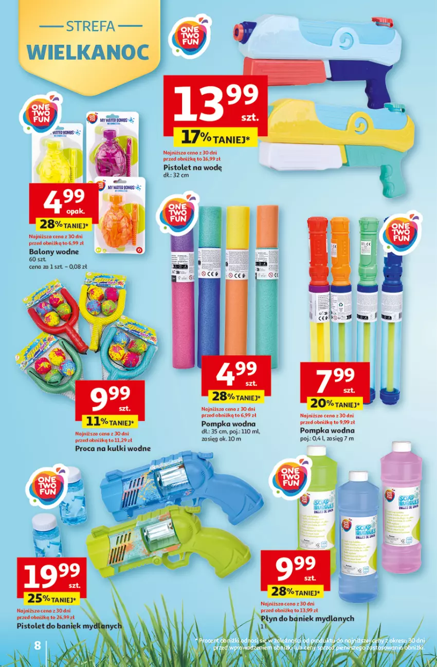 Gazetka promocyjna Auchan - 30 Lat Hipermarket - ważna 31.03 do 04.04.2026 - strona 8 - produkty: Balony, Pistolet, Pompka