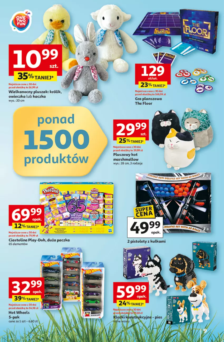 Gazetka promocyjna Auchan - 30 Lat Hipermarket - ważna 31.03 do 04.04.2026 - strona 9 - produkty: Dell, Gra, Hot Wheels, Kaczka, Klocki, Królik, Mars, Play-Doh, Pluszak
