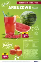 Gazetka promocyjna Aldi - Gazetka - ważna od 12.06 do 12.06.2021 - strona 3 - produkty: Sok, Lemoniada, Cytryny, Kawa, Plasterki, Maliny, Syrop, Szklanka, Arbuz, Lanki, Mięta