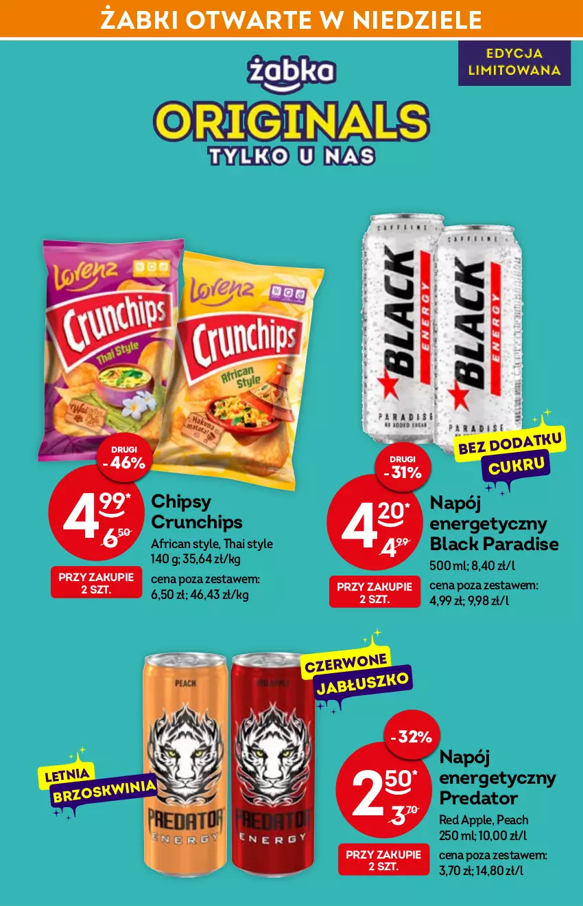 Gazetka promocyjna Żabka - ważna 30.03 do 12.04.2022 - strona 22 - produkty: Chipsy, Crunchips, Lack, Napój, Napój energetyczny