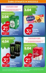 Gazetka promocyjna Żabka - Gazetka - ważna od 12.04 do 12.04.2022 - strona 5 - produkty: Piwa, Piwo, Piec, Ciastka, Krakus, Ser, Koc, Gra, Napój energetyczny, Warka, Okocim, Napój, Krakuski