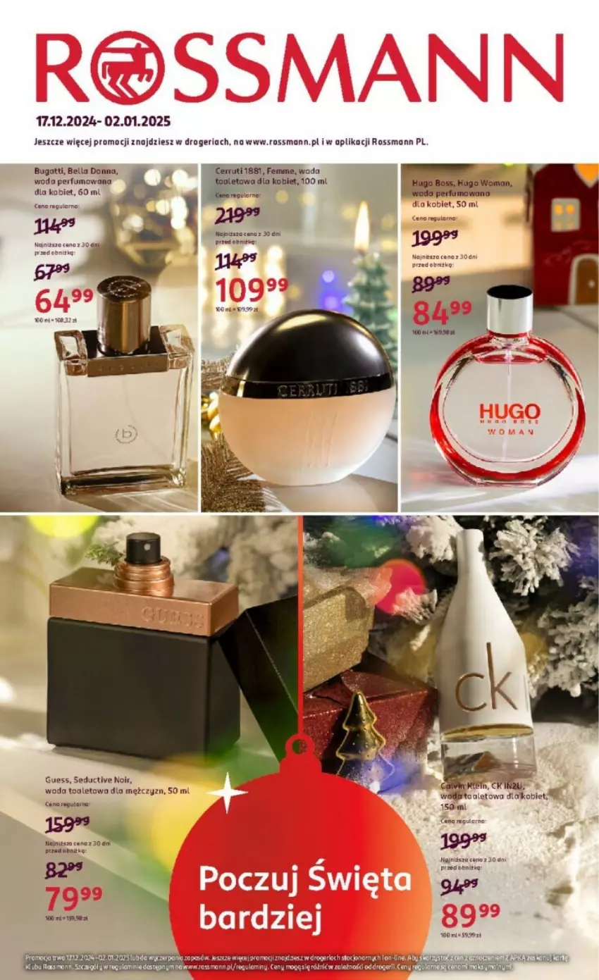 Gazetka promocyjna Rossmann - ważna 17.12.2024 do 02.01.2025 - strona 1 - produkty: Bell, Bella, Koc, LG, Perfum, Woda, Woda perfumowana, Woda toaletowa