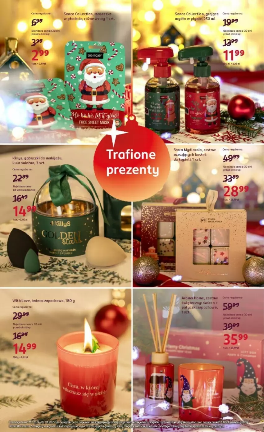 Gazetka promocyjna Rossmann - ważna 17.12.2024 do 02.01.2025 - strona 10 - produkty: Gra, Killys, Kula śnieżna, Makijaż, Mus, Mydło, Mydło w płynie, Stek