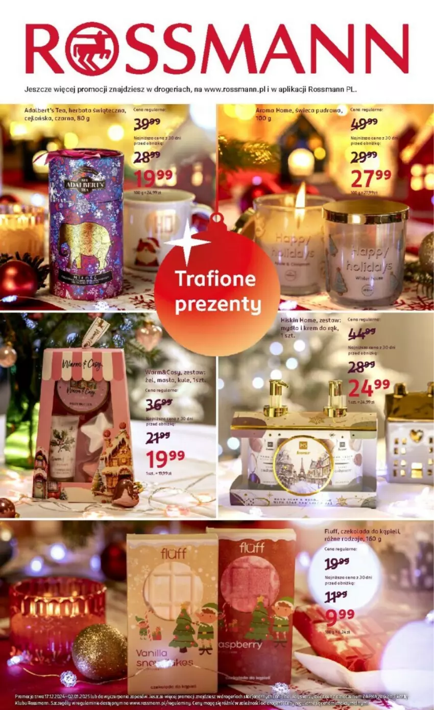 Gazetka promocyjna Rossmann - ważna 17.12.2024 do 02.01.2025 - strona 8 - produkty: Czekolada, Herbata