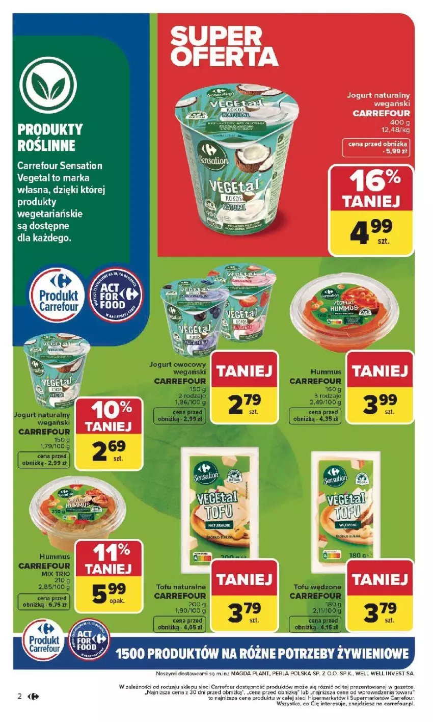 Gazetka promocyjna Carrefour - Gazetka Na różne potrzeby żywieniowe - ważna 05.01 do 17.01.2026 - strona 2 - produkty: Sati