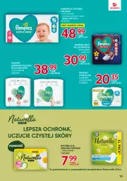 Gazetka promocyjna Selgros - Katalog Markowe Produkty - Gazetka - ważna od 12.07 do 12.07.2023 - strona 19 - produkty: Naturell, Por, Pampers, Majtki, Chusteczki, Podpaski, Pieluchomajtki, Wkładki, Naturella