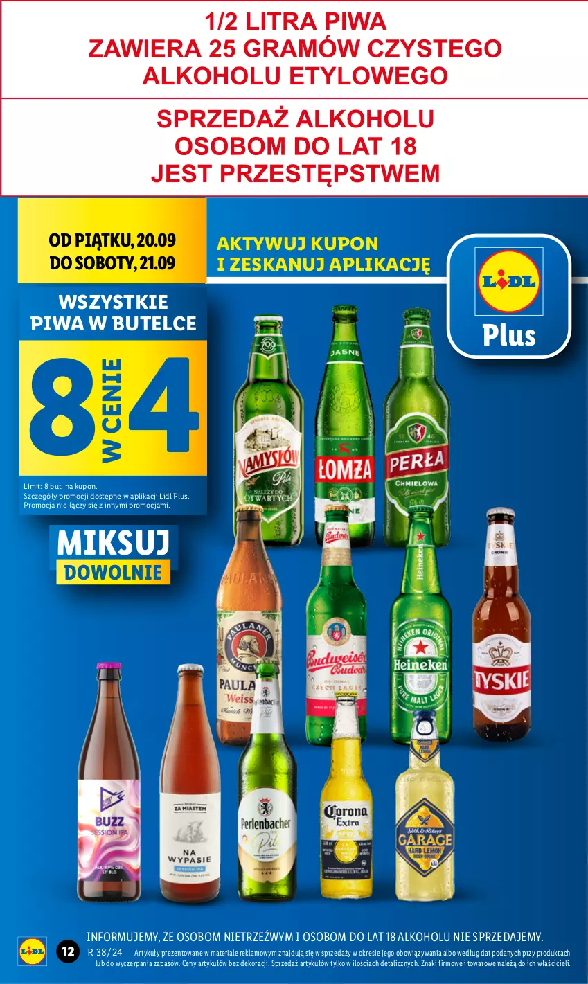 Gazetka promocyjna Lidl - GAZETKA - ważna 19.09 do 21.09.2024 - strona 12 - produkty: Piwa