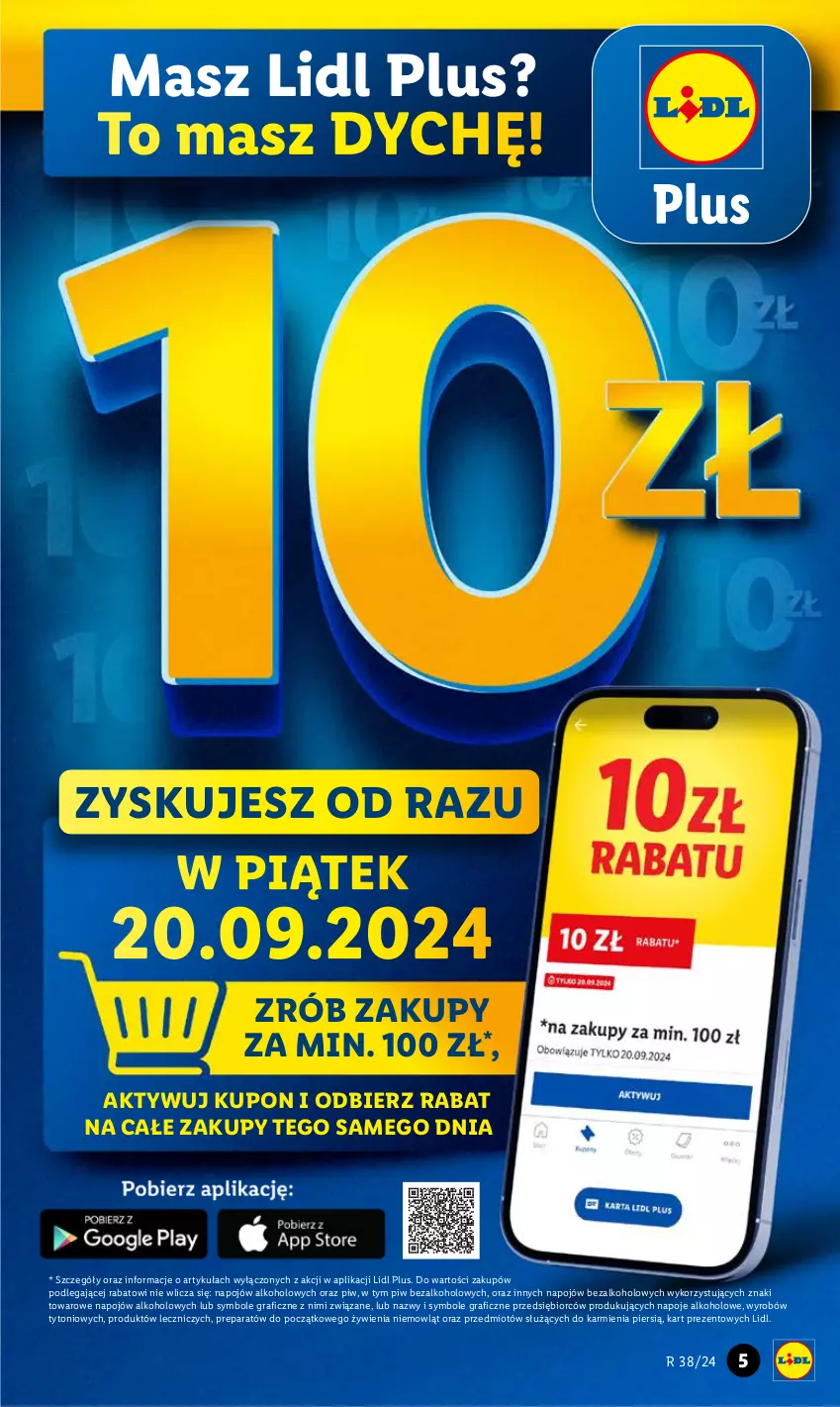 Gazetka promocyjna Lidl - GAZETKA - ważna 19.09 do 21.09.2024 - strona 5 - produkty: Gra, Karmi, Napoje, Znicz