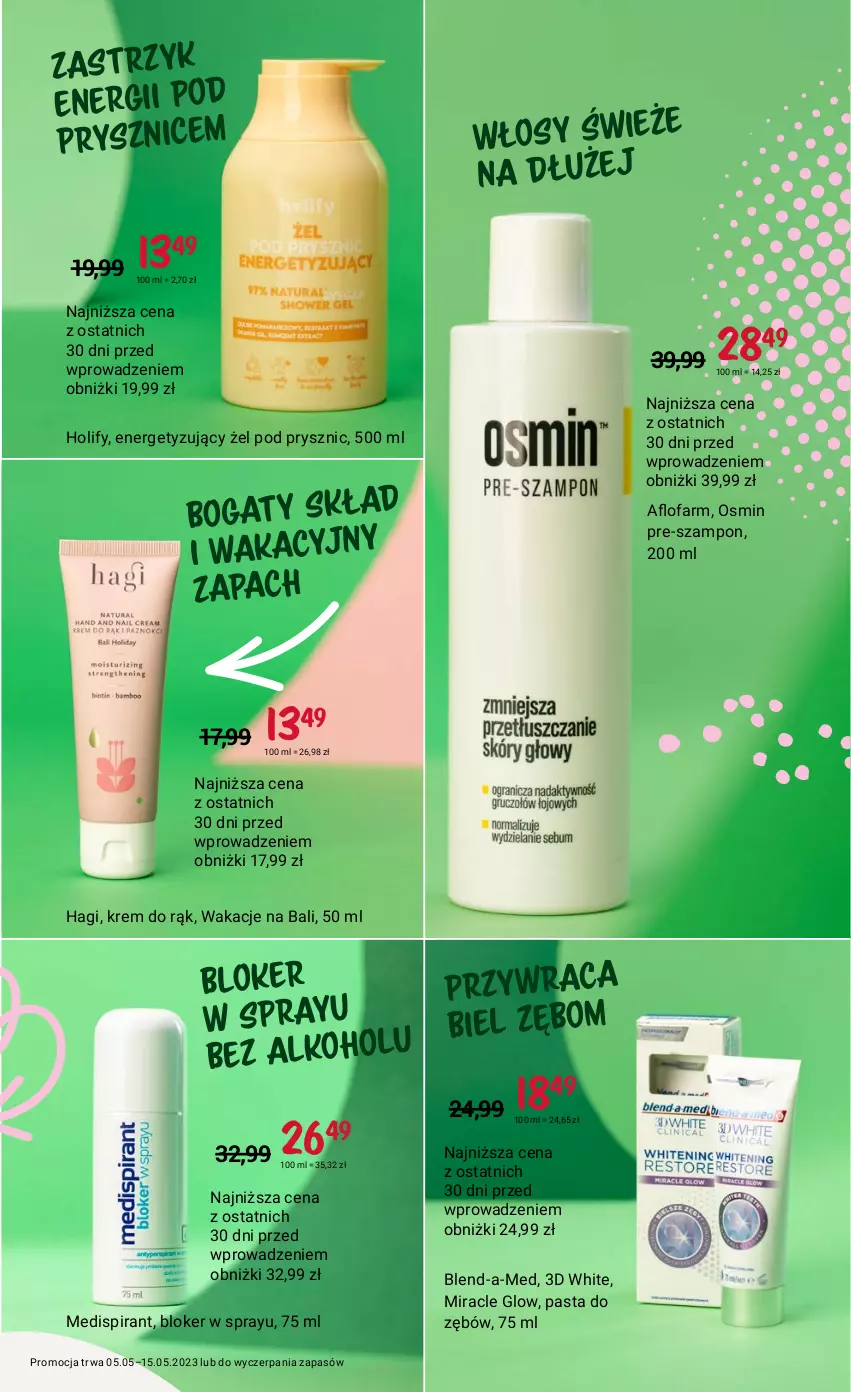 Gazetka promocyjna Rossmann - 5 maja - ważna 05.05 do 15.05.2023 - strona 3 - produkty: Blend-a-Med, Fa, Krem do rąk, Pasta do zębów, Szampon