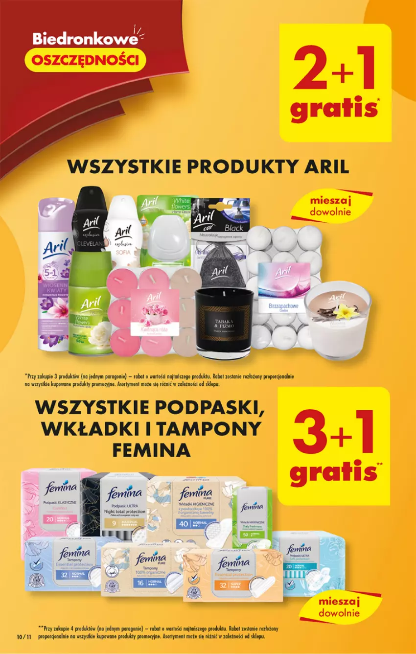 Gazetka promocyjna Biedronka - Gazetka - Biedronka.pl - ważna 06.02 do 11.02.2023 - strona 10 - produkty: Ba!, Podpaski, Por, Ser, Tampony, Wkładki