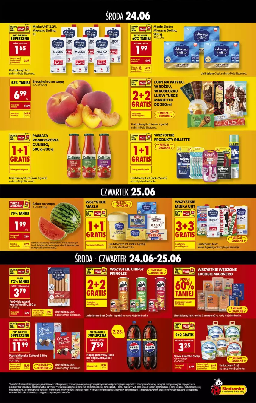 Gazetka promocyjna Biedronka - Gazetka - ważna 24.06 do 01.07.2026 - strona 2 - produkty: Almette, Chipsy, Fa, Gra, Miecz, Mleczko, Por, Ptasie mleczko, Puma, Ser, Serek