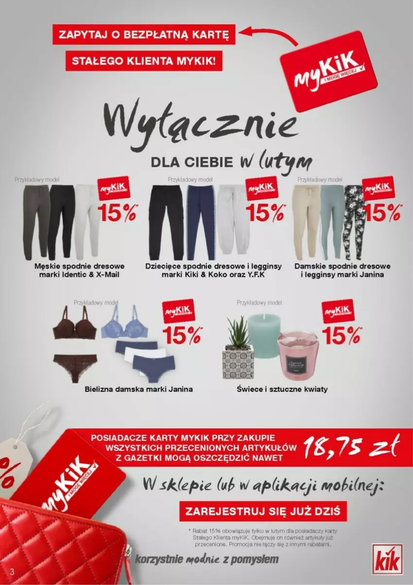 Gazetka promocyjna Kik - ważna 05.02 do 29.02.2024 - strona 11 - produkty: Dres, Dzieci, Gin, Legginsy, Mobil, Spodnie, Spodnie dresowe