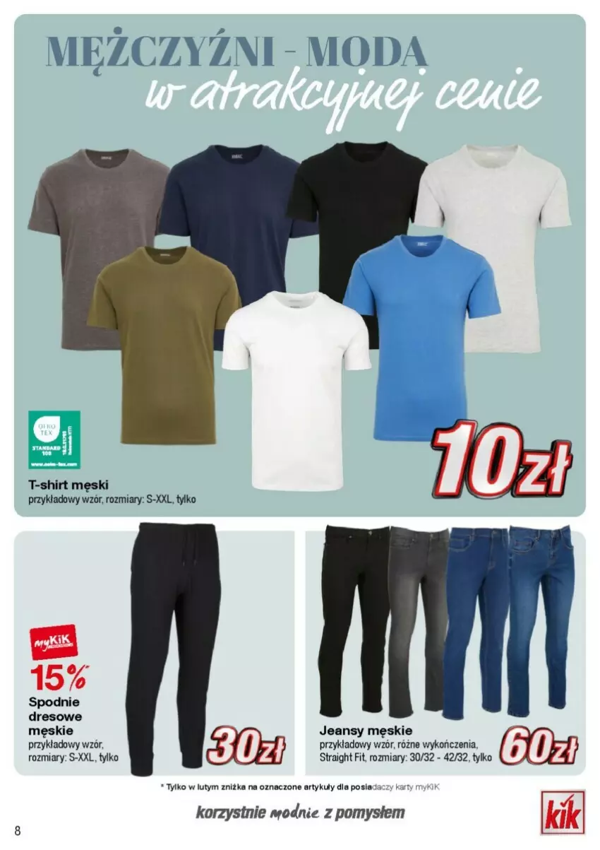 Gazetka promocyjna Kik - ważna 05.02 do 29.02.2024 - strona 16 - produkty: Dres, Moda, Spodnie, Spodnie dresowe, T-shirt