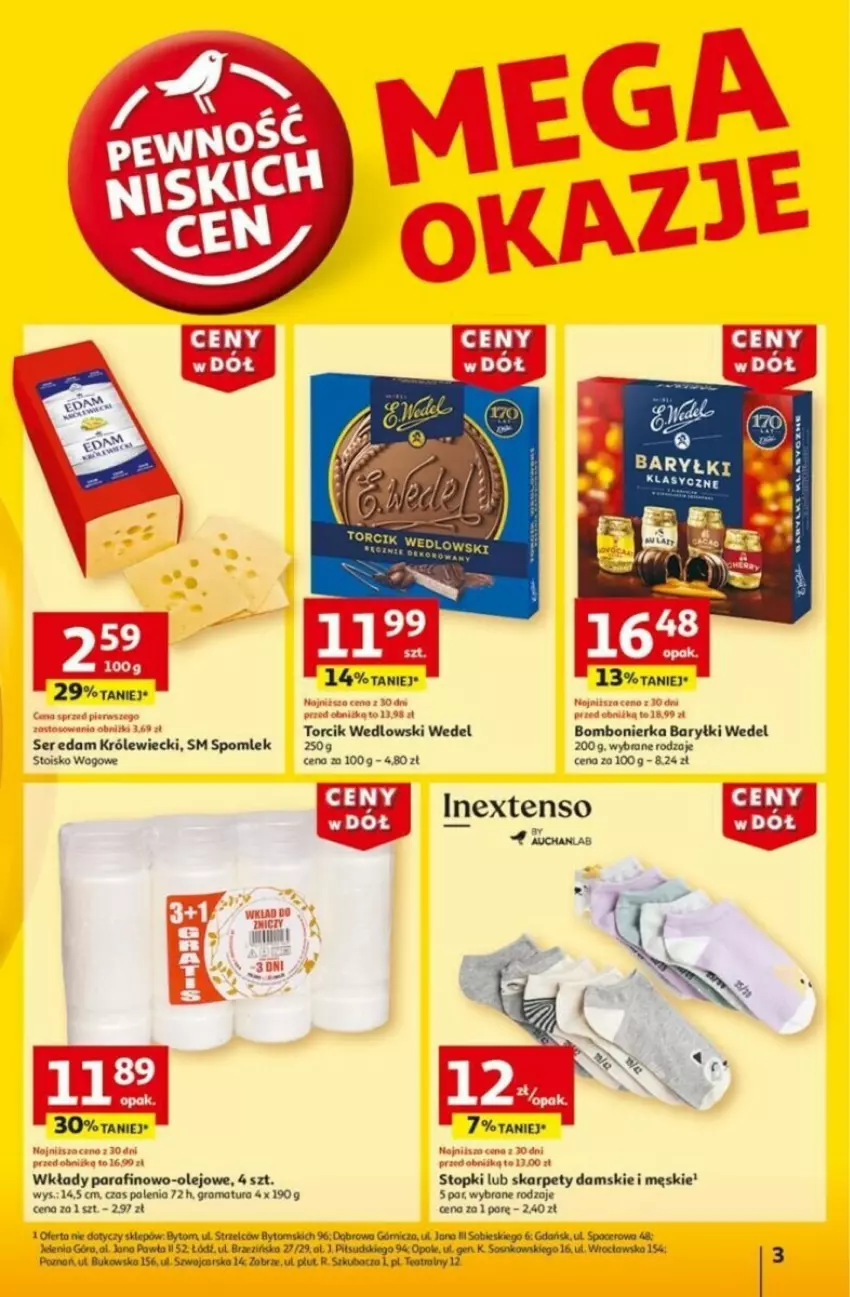 Gazetka promocyjna Auchan - ważna 16.01 do 21.01.2025 - strona 23 - produkty: Baryłki, Edam, Karp, Olej, Por, Ser, Top