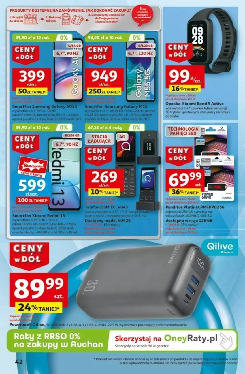 Gazetka promocyjna Auchan - ważna 16.01 do 21.01.2025 - strona 46 - produkty: Amol, Baton, Fa, Gala, HP, JBL, LANA, Opaska, Pendrive, PLATINET, Por, Powerbank, Samsung, Smartfon, Sport, Telefon, Top