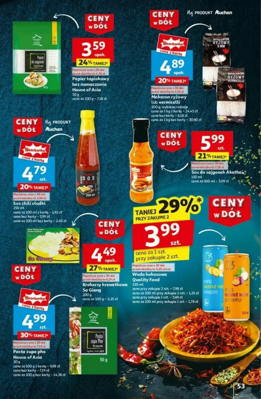 Gazetka promocyjna Auchan - ważna 16.01 do 21.01.2025 - strona 58 - produkty: Fa, House of Asia, Makaron, Ryż, Zupa