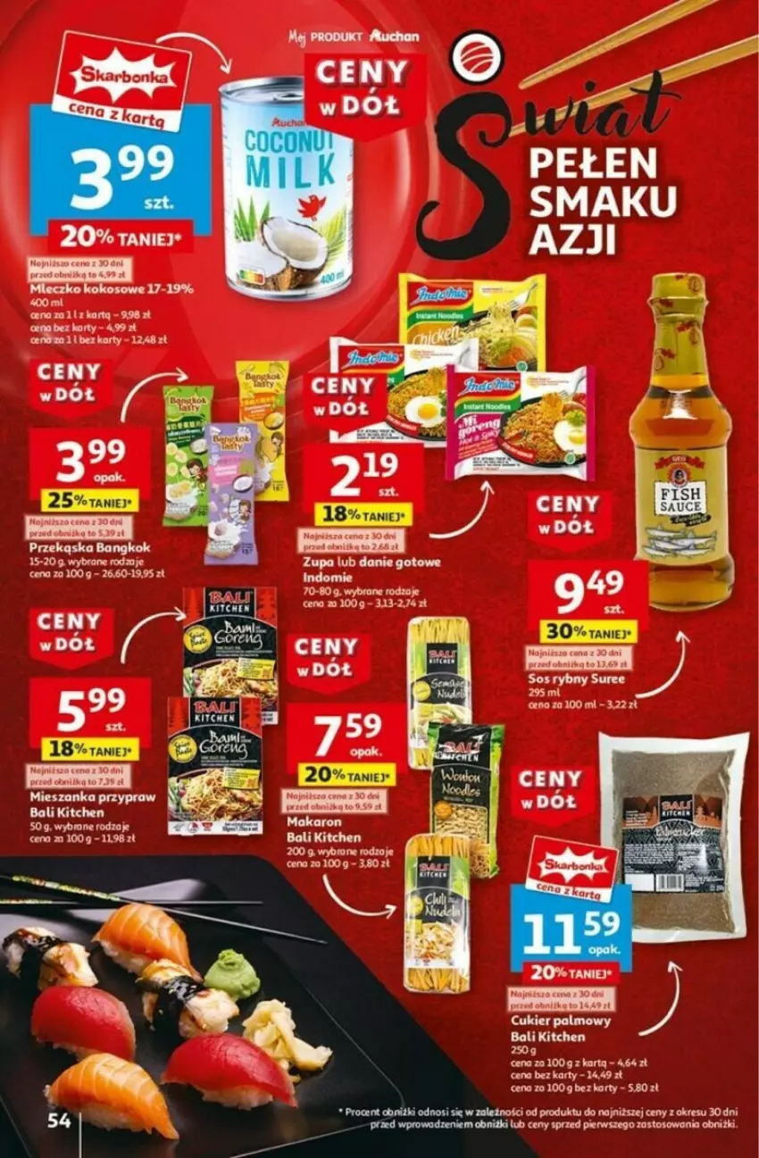 Gazetka promocyjna Auchan - ważna 16.01 do 21.01.2025 - strona 59 - produkty: Cukier, Fa, Kokos, Mleczko