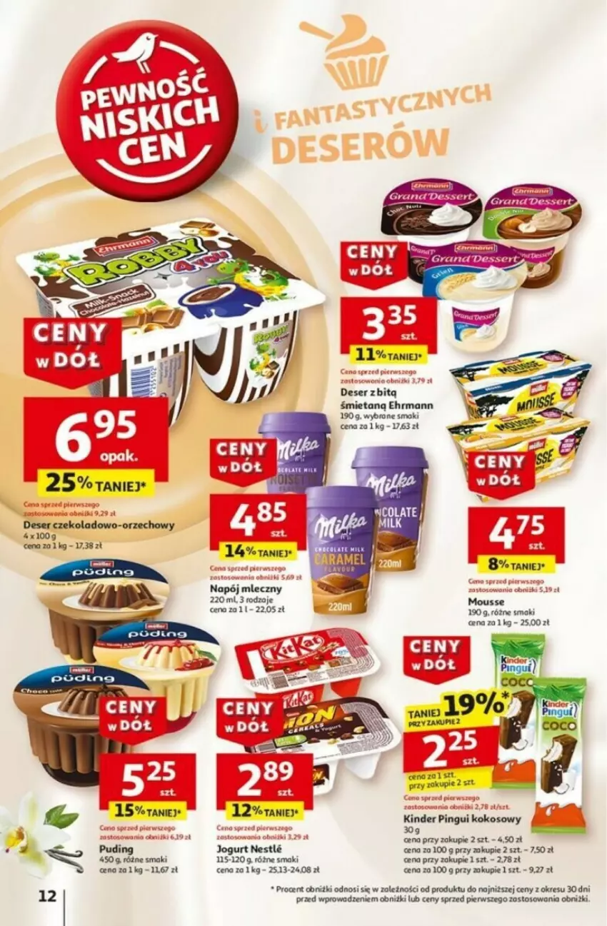 Gazetka promocyjna Auchan - ważna 16.01 do 21.01.2025 - strona 6 - produkty: Astor, Deser, Fa, Jogurt, Napój, Napój mleczny, Ser