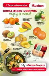 Gazetka promocyjna Auchan - Gazetka - ważna od 21.01 do 21.01.2025 - strona 38 - produkty: Mandarynki, Kiwi, Owoce, Gala, Mango, Jabłka, Fa