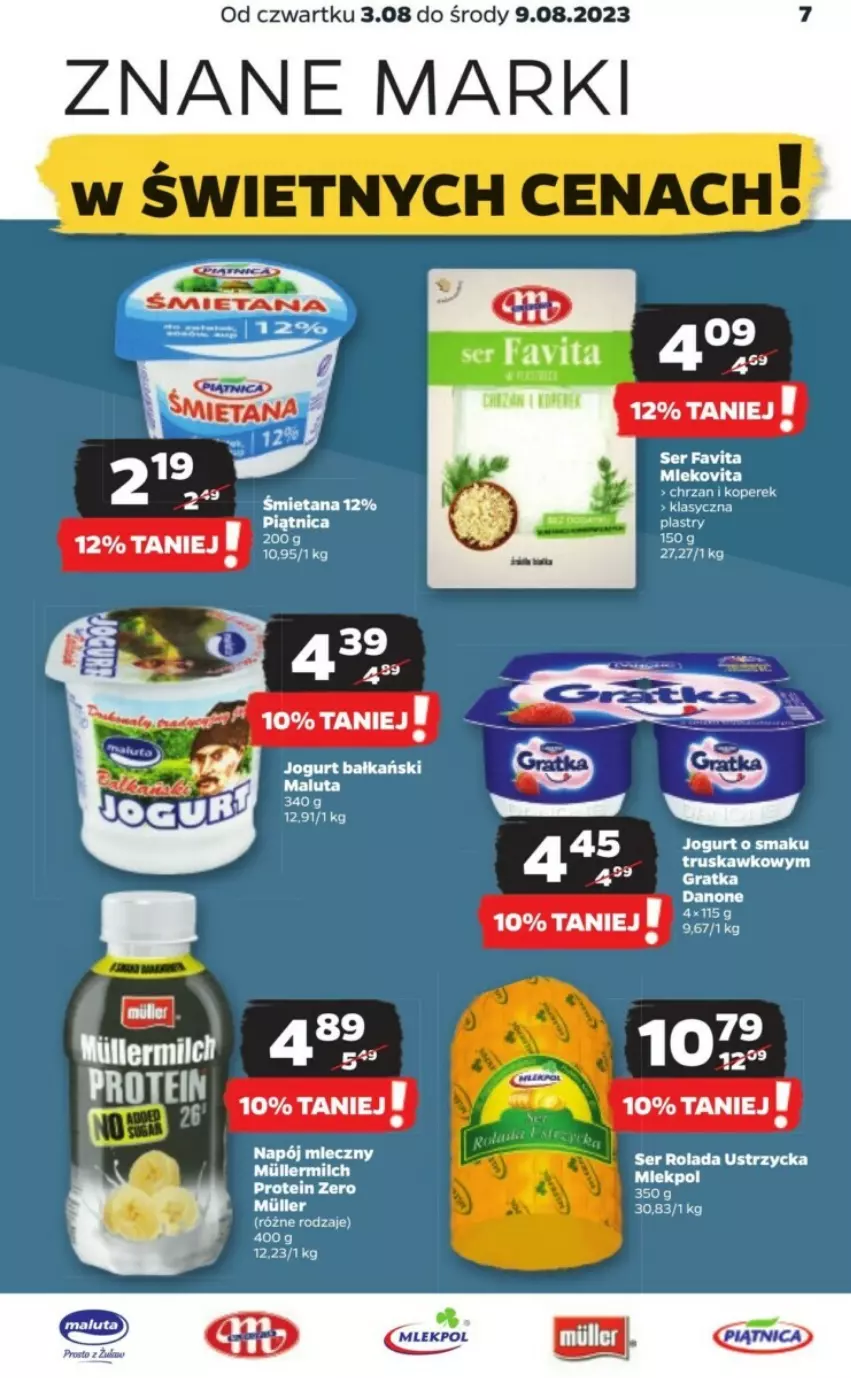 Gazetka promocyjna Netto - ważna 03.08 do 10.08.2023 - strona 14 - produkty: Danio, Fa, Favita, Jogurt, Piątnica