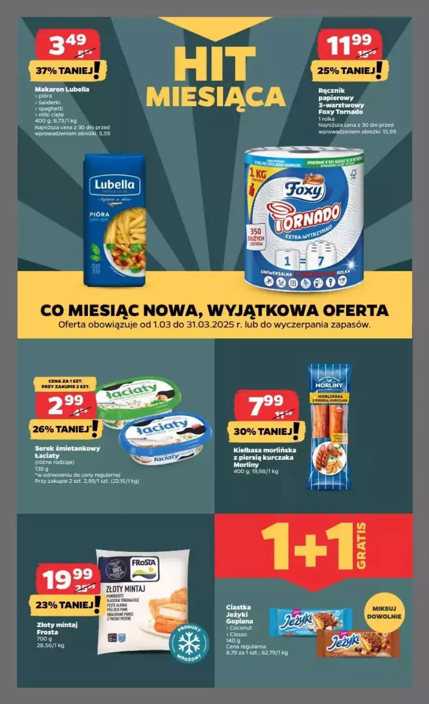 Gazetka promocyjna Netto - ważna 20.03 do 26.03.2025 - strona 13 - produkty: Fa, Foxy, Frosta, Goplana, Gra, Jeżyki, Kiełbasa, Kurczak, LANA, Mintaj, Piec, Por, Ręcznik