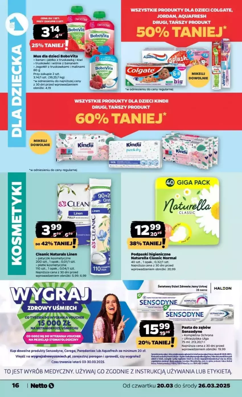 Gazetka promocyjna Netto - ważna 20.03 do 26.03.2025 - strona 14 - produkty: Aquafresh, Cleanic, Fa, Gra, LG, Naturell, Naturella, Pasta do zębów, Patyczki kosmetyczne, Płatki kosmetyczne, Podpaski, Pur, Sensodyne, Toyo, Truskawki