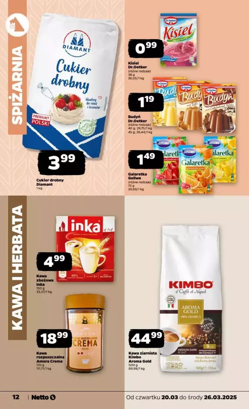 Gazetka promocyjna Netto - ważna 20.03 do 26.03.2025 - strona 2 - produkty: Cukier, Diamant, Herbata, Kawa, Kawa ziarnista, LG