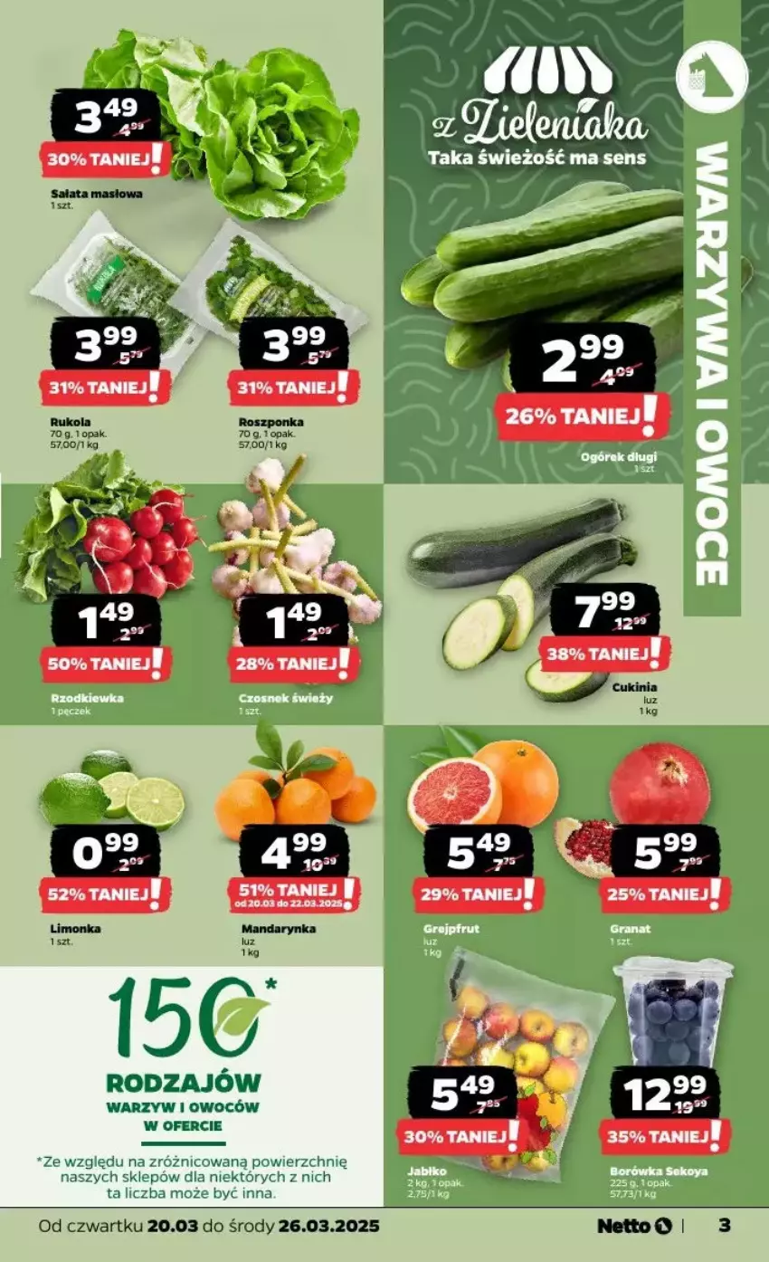 Gazetka promocyjna Netto - ważna 20.03 do 26.03.2025 - strona 4 - produkty: Roszponka, Rukola