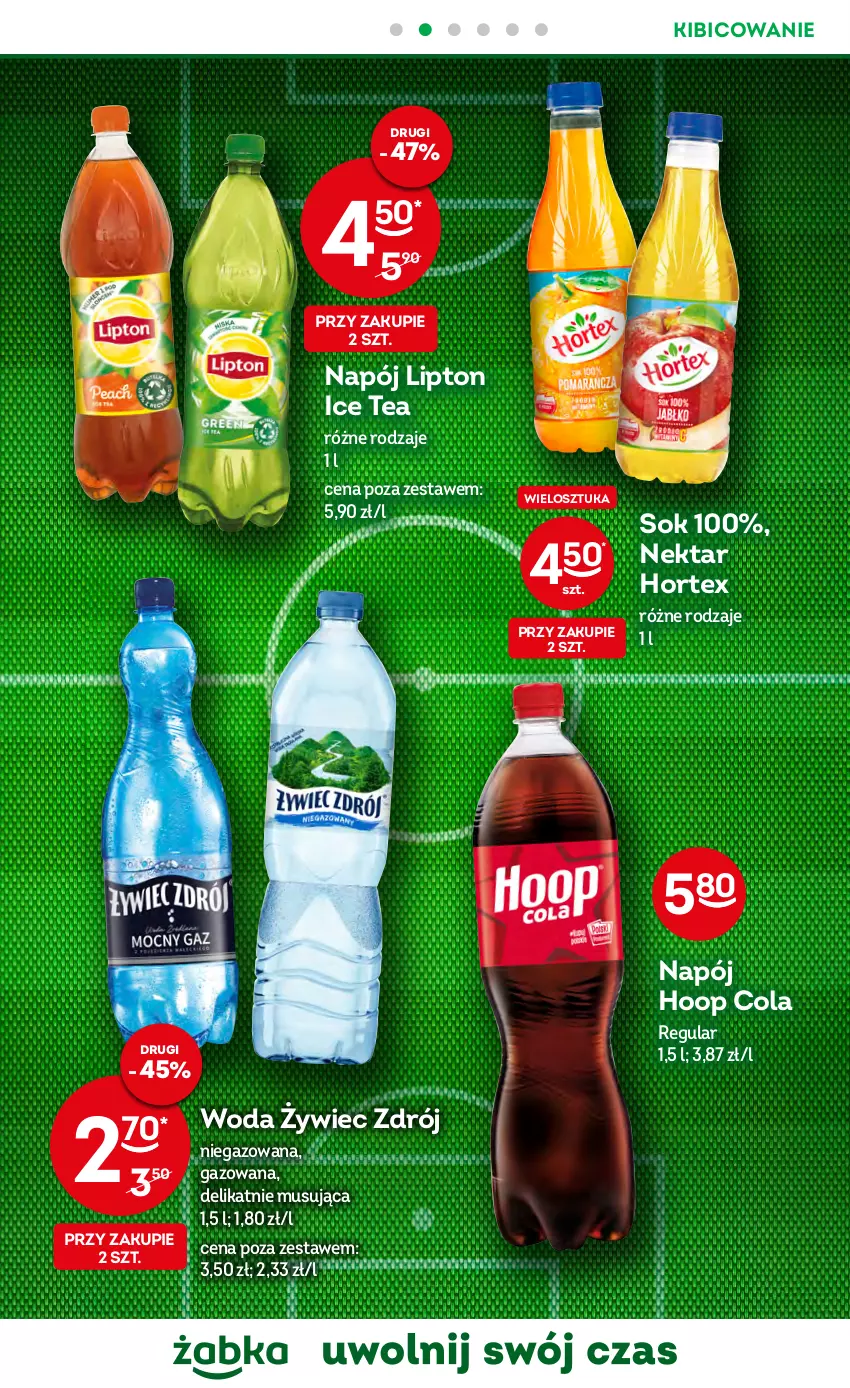 Gazetka promocyjna Żabka - ważna 16.11 do 22.11.2022 - strona 9 - produkty: BIC, Hoop, Hortex, Ice tea, Lipton, Mus, Napój, Nektar, Sok, Woda, Woda niegazowana