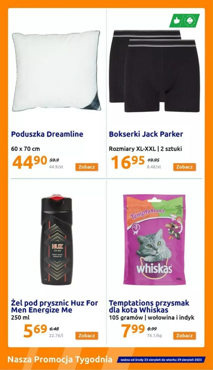 Gazetka promocyjna Action - ważna 27.09 do 03.10.2023 - strona 6 - produkty: Bokserki, Gra, Poduszka, Ser, Whiskas, Wołowina