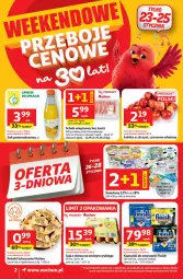Gazetka promocyjna Auchan - 30 Lat Auchan Supermarket Franczyza - Gazetka - ważna od 28.01 do 28.01.2026 - strona 2 - produkty: Sok pomarańczowy, Sok, Finish, Jaja, Schab wieprzowy, Kotlet, Zmywarki, Jabłka