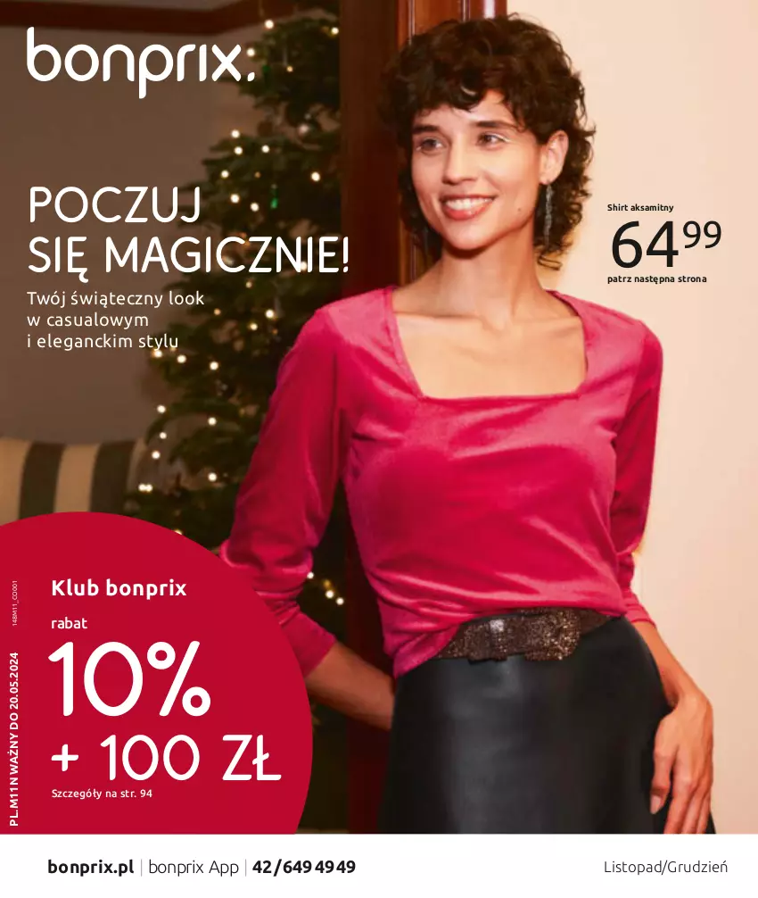 Gazetka promocyjna Bonprix - POCZUJ SIĘ MAGICZNIE! - ważna 20.11.2023 do 20.05.2024 - strona 1 - produkty: Aksam, Top