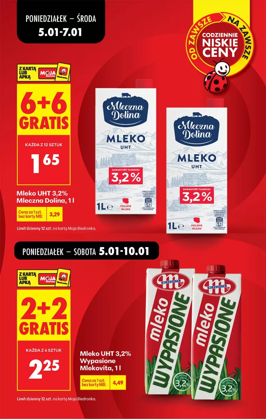 Gazetka promocyjna Biedronka - Od Poniedziałku - ważna 05.01 do 10.01.2026 - strona 7 - produkty: Mleko, Mlekovita