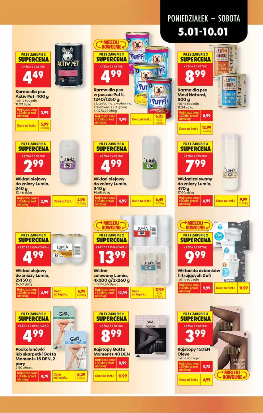 Gazetka promocyjna Biedronka - Od Poniedziałku - ważna 05.01 do 10.01.2026 - strona 73 - produkty: Fa, Gatta, Gra, Karp, LG, Moments, Olej, Puf, Rajstopy, Skarpetki, Top, Wkład olejowy, Znicz