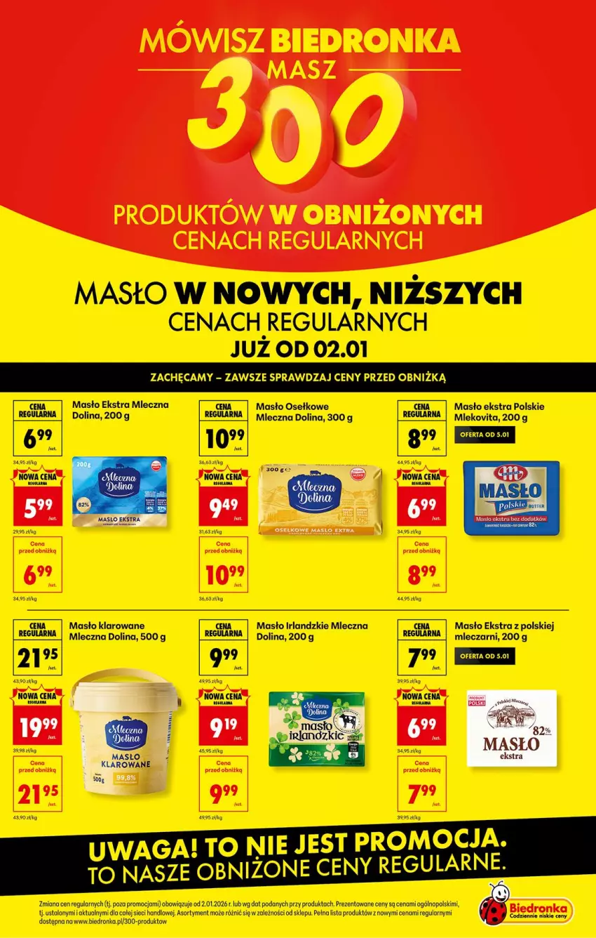 Gazetka promocyjna Biedronka - Od Poniedziałku - ważna 05.01 do 10.01.2026 - strona 8 - produkty: Masło, Masło klarowane, O nas, Waga