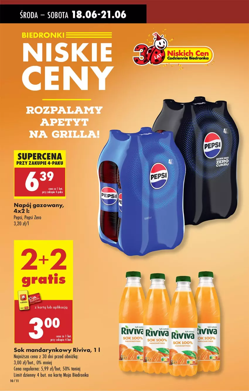 Gazetka promocyjna Biedronka - Od Środy - ważna 18.06 do 19.06.2025 - strona 12 - produkty: LG, Napój, Napój gazowany, Pepsi, Sok