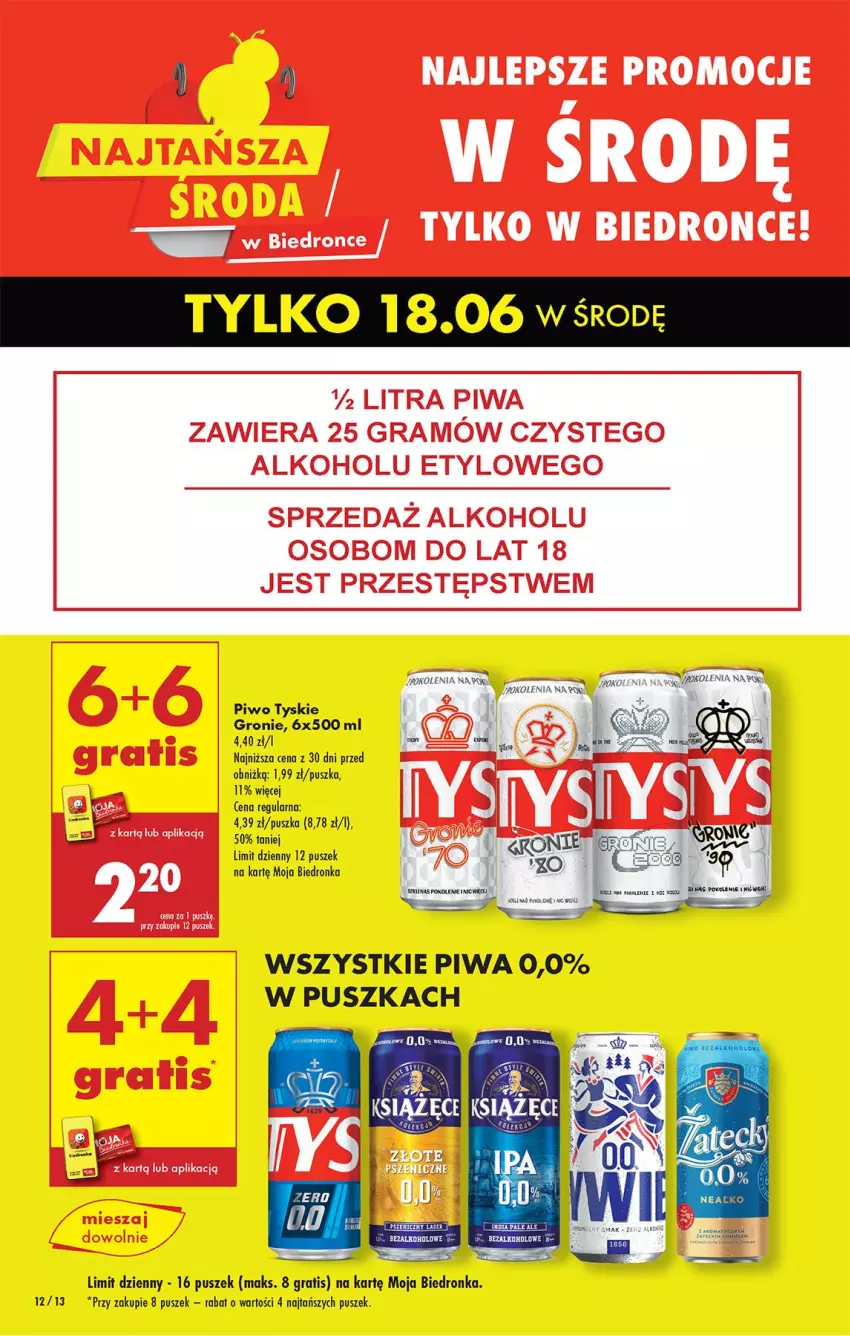 Gazetka promocyjna Biedronka - Od Środy - ważna 18.06 do 19.06.2025 - strona 14 - produkty: Gra, Piwa, Piwo, Tyskie