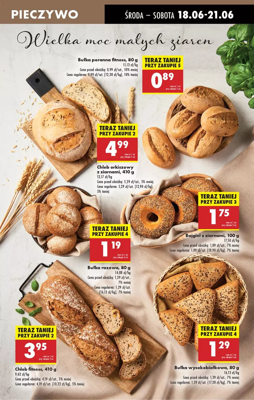 Gazetka promocyjna Biedronka - Od Środy - ważna 18.06 do 21.06.2025 - strona 39 - produkty: Bułka, Chleb, Piec, Pieczywo, Por, Sok, Tera