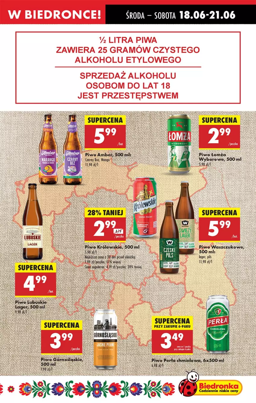 Gazetka promocyjna Biedronka - Od Środy - ważna 18.06 do 21.06.2025 - strona 49 - produkty: Królewski, Mango, Piwo
