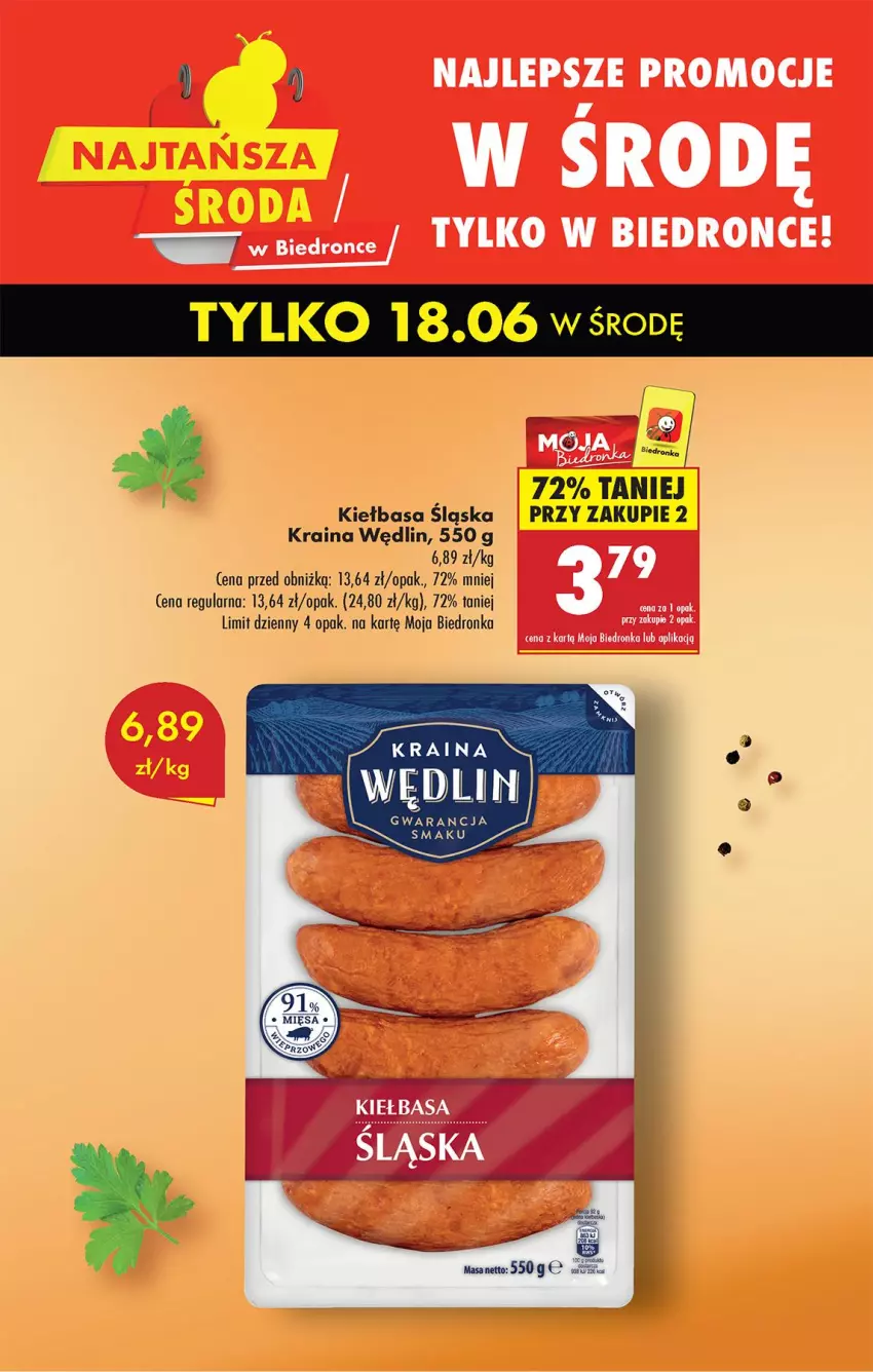 Gazetka promocyjna Biedronka - Od Środy - ważna 18.06 do 19.06.2025 - strona 5 - produkty: Kiełbasa